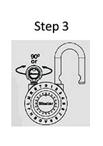master lock 3 number combination reset|Instructions for the Master Lock 1590D Precision Dial .